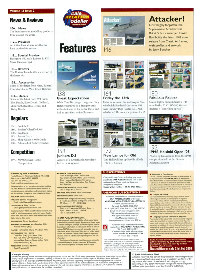 Scale Aviation Modeller International 2006-02
